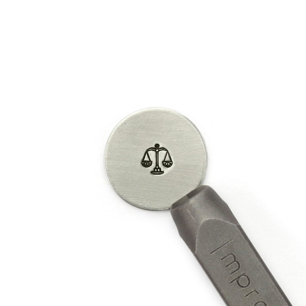 Metal Stamping Tools ImpressArt Geometric Horoscope Zodiac Libra Metal Design Stamp, 6mm